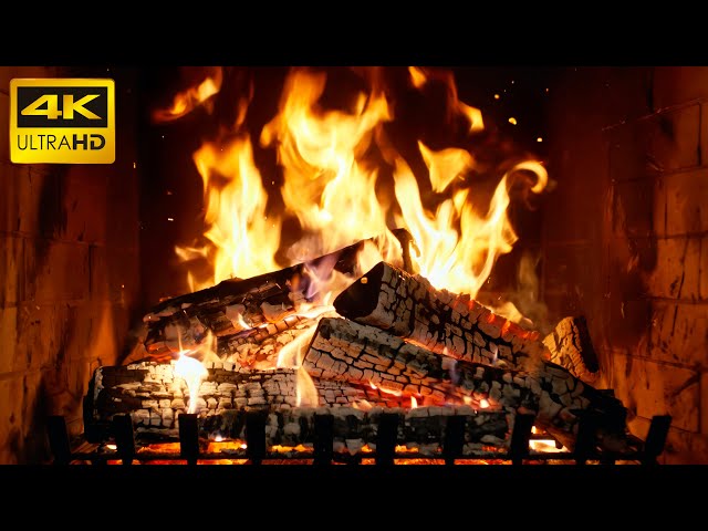 🔥 Relaxing Fireplace Soundscape: Crackling Fire, Hypnotic Flames, and a Soft Glow for Comfort