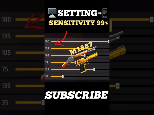 Best Sensitivity Settings ⚙️✅  For All Guns 🔥|| Garena Free Fire || @trx111ff