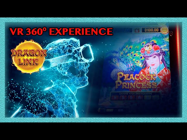 (VR/360) Dragon Link Slot Session with Peacock Princess!