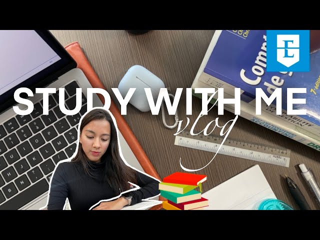 Study with Me Vlog at the Library | Exam Season at ESSEC | Study Motivation 📖