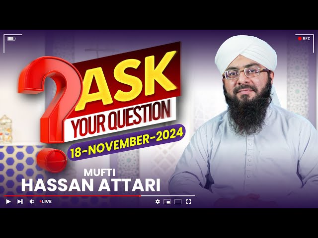 🔴 Live: Darulifta Ahlesunnat | Mufti Hassan Attari | Get The Solution To Your Problems #live