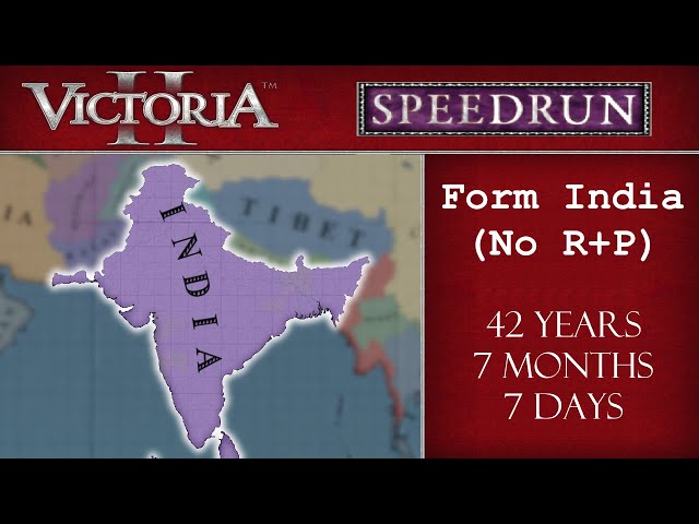 How I formed India in record time - Vic2 Speedrun Explained