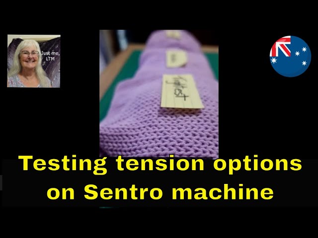 KNITTING TENSION on the Sentro circular knitting machine