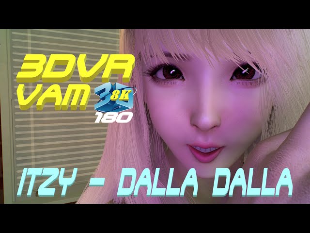 ITZY - DALLA DALLA, Dance in the Room, MMD, お部屋でダンス 3DVR VaM 8K60FPS