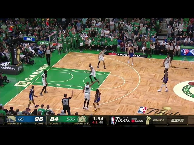 Celtics fans groan as Boston players dont even hustle to secure rebound and give up open Wiggins 3