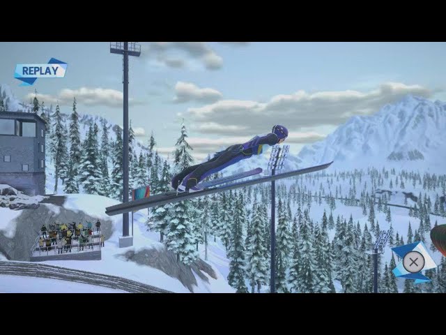 Winter Games 2023 Ski Jumping Gameplay