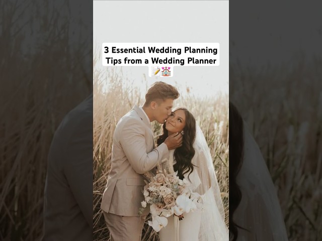 3 Wedding Planning Tips from a Wedding Planner 📝💒 #weddingplanning #weddingtips #weddingsdownunder