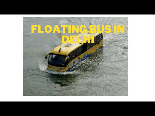 Bus Floating in Delhi Heavy rain ...