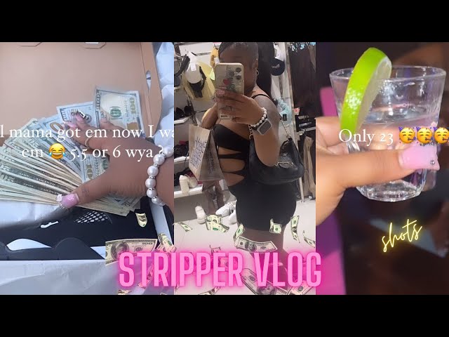 STRIPPER VLOG | MONEY COUNTS | 2 WEEK VLOG | SHOPPING :)