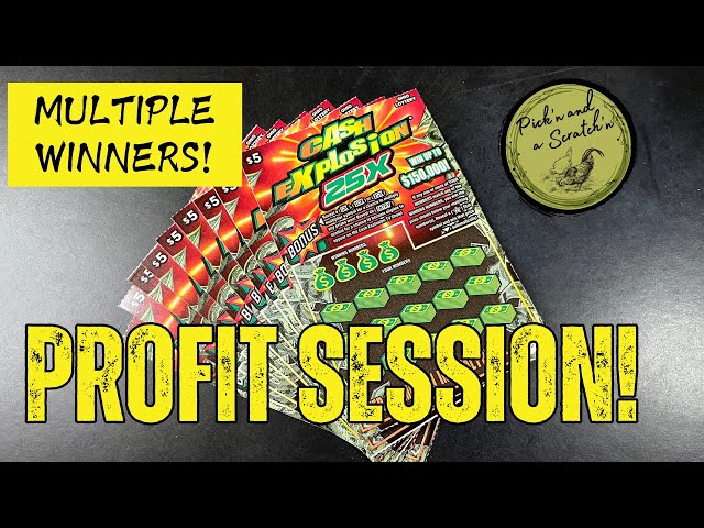 PROFIT SESSION! MULTIPLE WINNERS! $5 Cash Explosion 25X Ohio Lottery Scratch Off Tickets