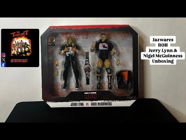 Jazwares Ring of Honor Jerry Lynn vs Nigel McGuiness 2-Pack Unboxing