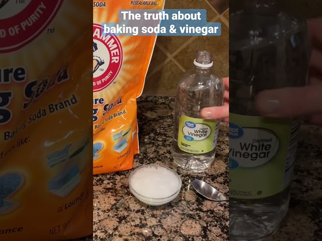 The Truth about Baking Soda and Vinegar #ProCleaningTip #shorts