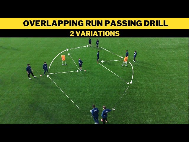 Overlapping Run Passing Drill | 2 Variations | Football/Soccer Training