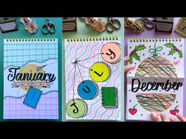 12 Creative Front Page Designs for Each Month of the Year 📅 | Easy Ideas