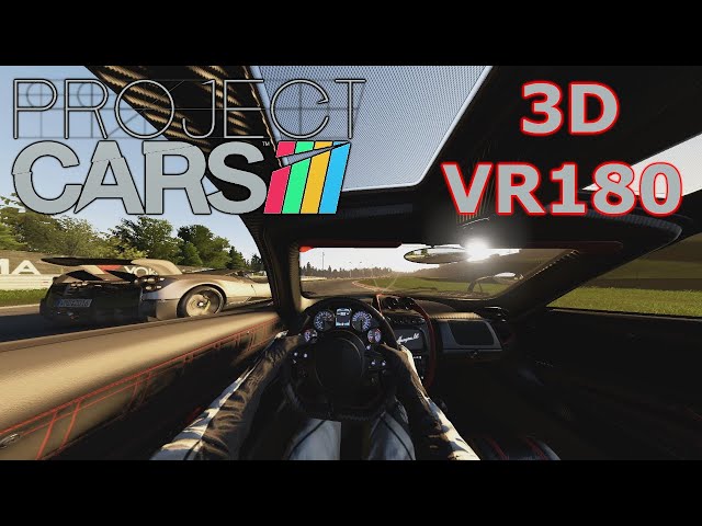 Experiment: 3D VR180 gameplay Project Cars Pagani Huayra @ Nürburgring (Info about 3D in descript.)