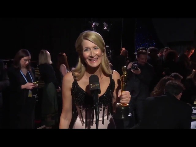 Laura Dern stopped by the Oscars Thank You Cam