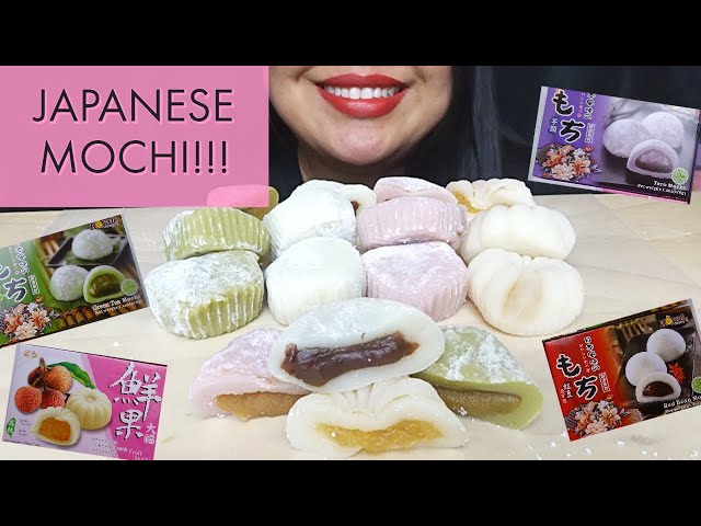 JAPANESE MOCHI! - TARO, RED BEAN, GREEN TEA AND LYCHEE FLAVOR