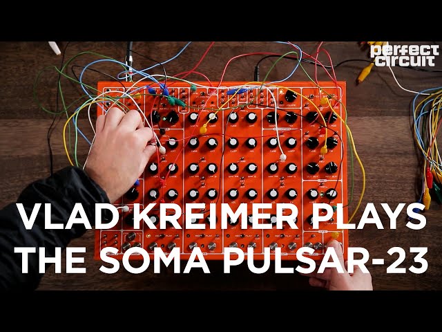 Vlad Kreimer Plays The SOMA Laboratory Pulsar-23 Drum Machine