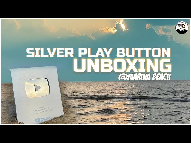 Silver Play Button UNBOXING ❤️‍🔥 In Marina Beach 🏖 | #thatmadrasguys