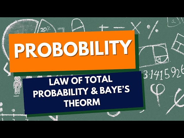 Probability | Total Probability and Bayes' Theorem | #jee2024