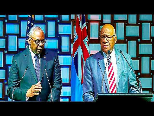 Lloyd Austin Makes HISTORY in Fiji with Prime Minister Sitiveni Rabuka!