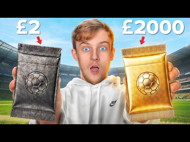 £2 vs £2,000 Pack of Football Cards