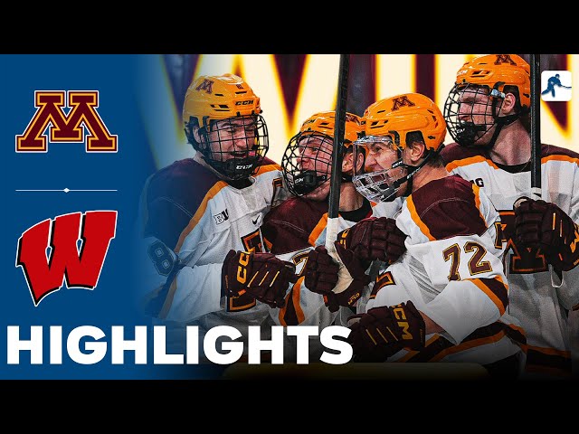 Minnesota vs Wisconsin | NCAA College Hockey | Highlights - January 31, 2025