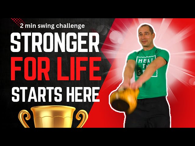 Beginner Kettlebell Swing Challenge - Longevity Starts Here -