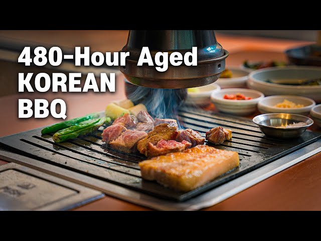 480-Hour Aged Original Korean BBQ Mukbang POV | Must-Try Pork Belly