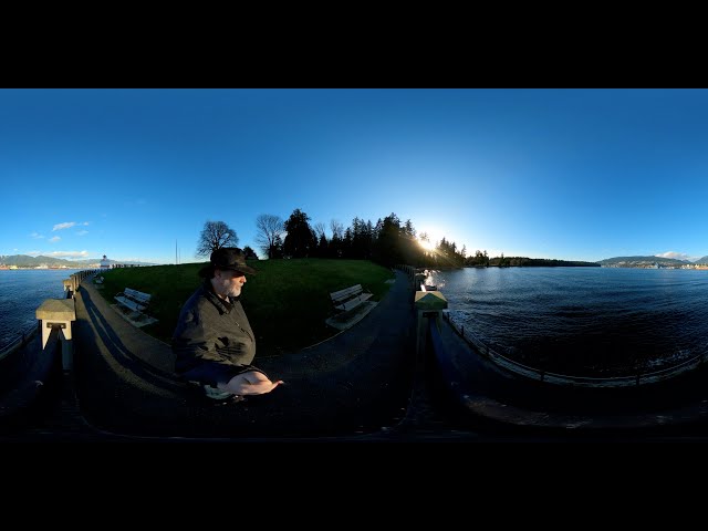 A 360 Walk with my Ma in Stanley Park at the Lighthouse.