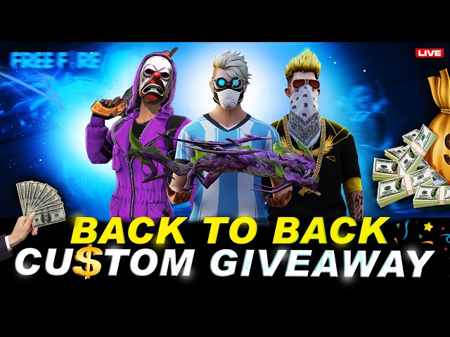 🔴FREE FIRE LIVE GIVEAWAY CUSTOM ROOMS & ID CHECKING on live #FFLIVEGIVEAWAY #freefire #live