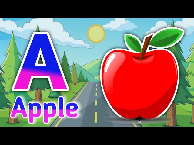 Phonics Song 2 with TWO Words in 3D - A For Airplane - ABC Alphabet Songs with Sounds for Children