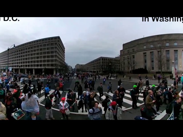 The Bronx Photo League cover the Protest at the inauguration in Washington D.C.