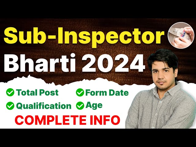 Rajasthan Sub Inspector 2025 | Rajasthan SI Bharti | Post, Age, Syllabus | Subhash Charan Sir