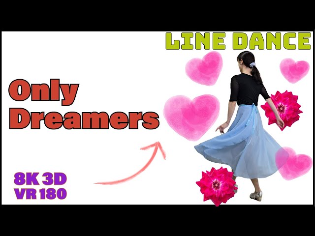 VR - ‘Only Dreamers’, Line Dance demo  #dance #vr #vr180 #8K #linedance