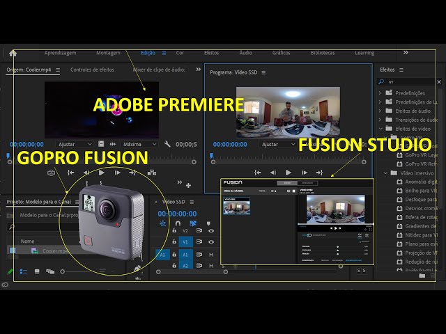 GoPro Fusion Edição: Do GoProFusion Studio ao Adobe Premiere