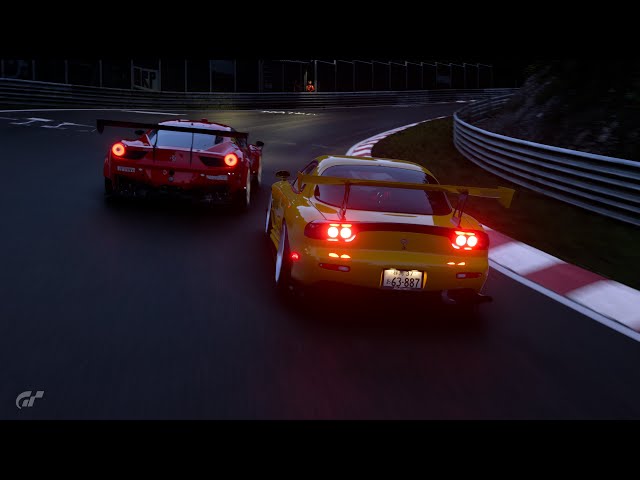 [PS5] GT7 Nürburgring RE Amemiya FD3S RX-7 VS  Ferrari 458 Italia GT3 '13 (v1.55)