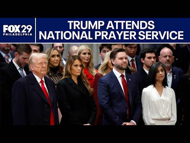 President Trump attends National Prayer Service