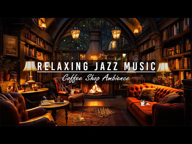 Night Ballad Jazz Instrumental Music☕Library Coffee Shop with Best Relaxing Piano Jazz to Sleep,Work