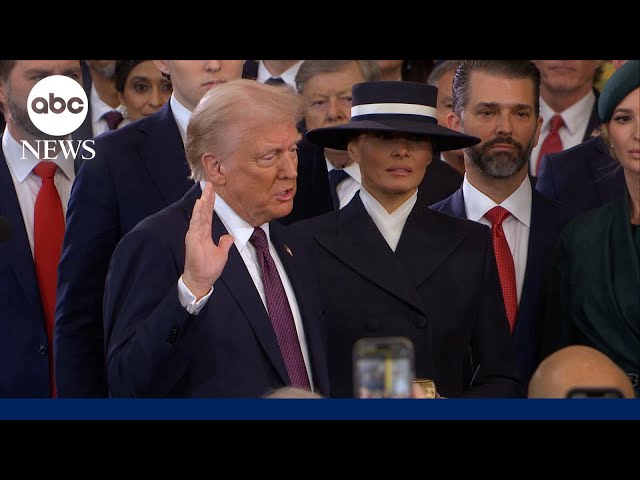 Donald Trump sworn in as 47th US president