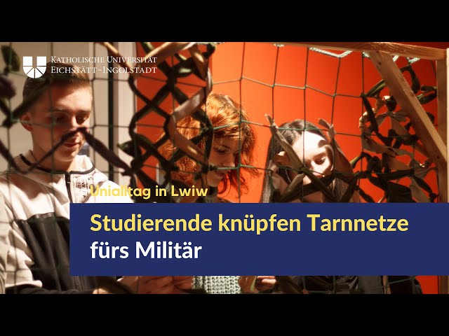 Weaving camouflage nets for the military: Ukrainian students about their life in Lviv