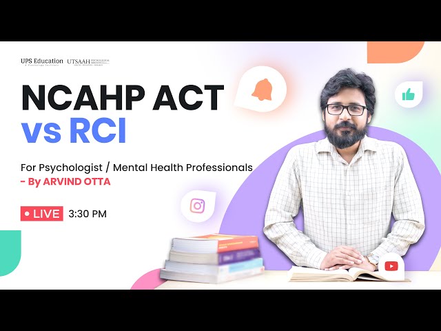 NCAHP ACT for Psychologists and Mental Health Professionals | RCI Norms| UPS Education