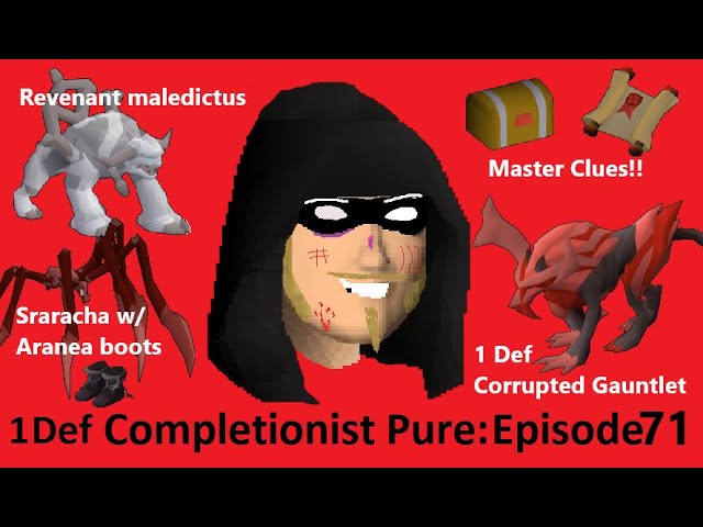 The 1 Def Completionist Pure Episode 71 (Corrupted Gauntlet, Sarachnis, Revenant Maledictus Boss)