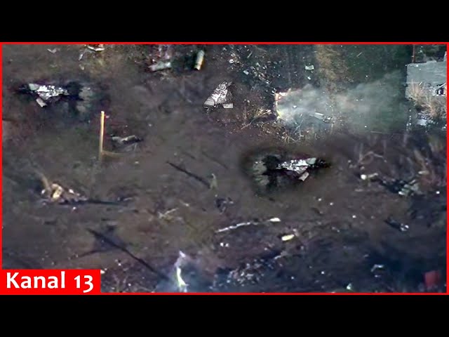 Footage of remains of Russian Su-25 fighter that was destroyed by Ukrainian army - It’s in pieces