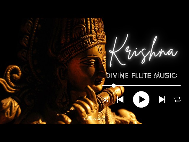 Krishna Flute Music CALMS Your Mind Better Than Nature Sounds | Darkscreen