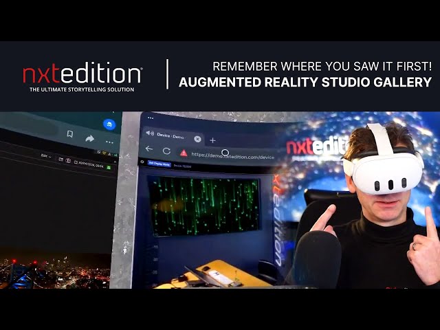 Unlock Remote Production Excellence: nxtedition & Metaquest 3 in Action