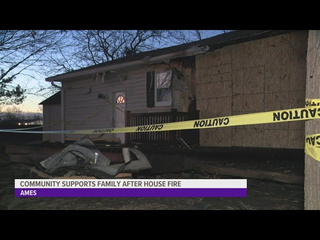 Community supports family after Ames house fire