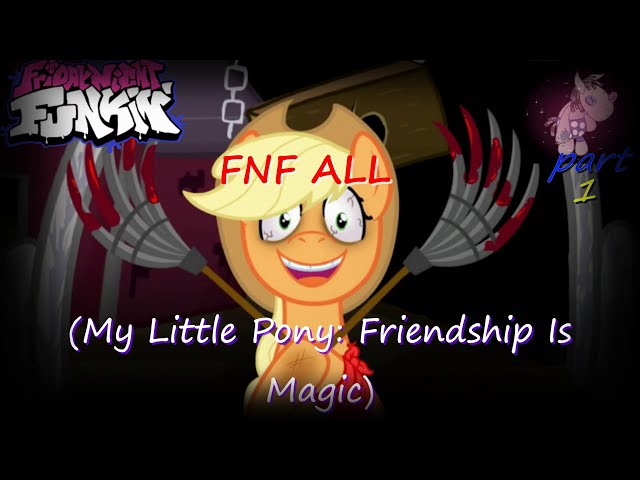 FNF :ALL My Little Pony-Part 1(Fluttershy Pink elements of insanity)فرايدي نايت فانكين🎤