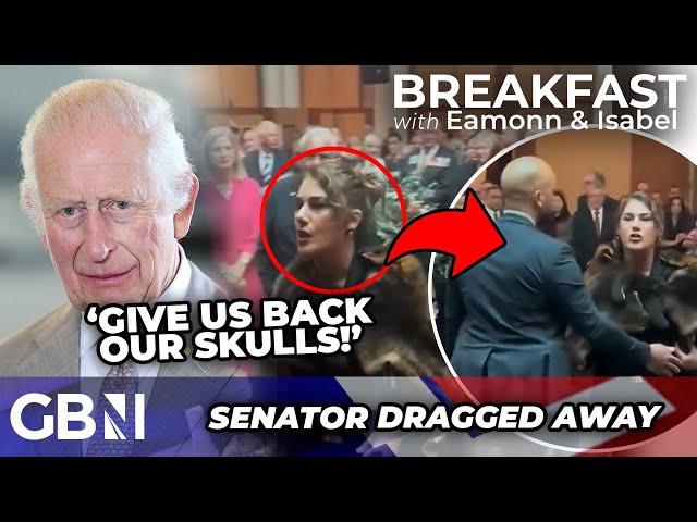 WATCH: Australian senator 'SCREAMING' at King Charles REMOVED from chamber after UNHINGED outburst