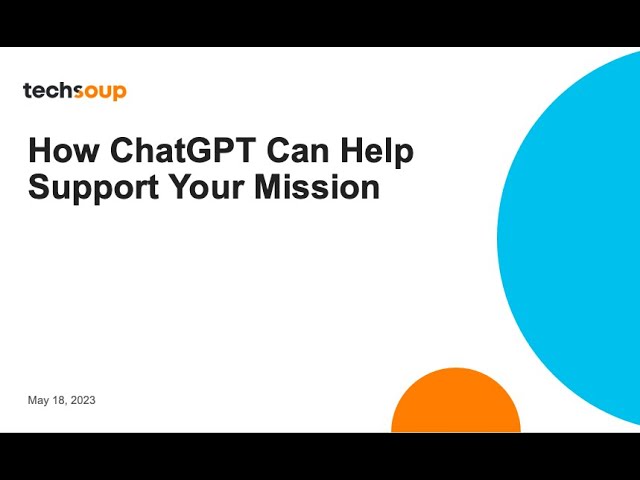 AI for Nonprofits  How ChatGPT Can Help Support Your Mission